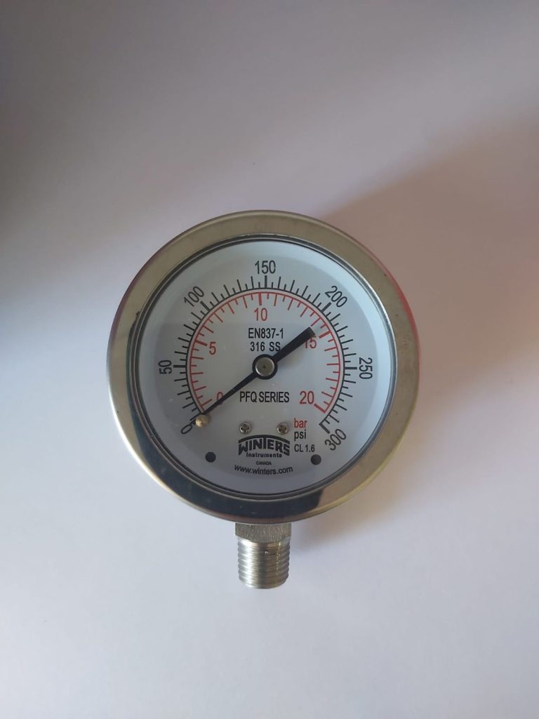 Winters Pressure Gauge 20 BAR World Gate General Trading